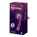 Вибратор с ротацией Satisfyer Spinning G-Spot 1 Red, плоская площадка для стимуляции точки G