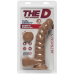 Фалоімітатор Doc Johnson The D - Ragin D - 9 Inch With Balls - ULTRASKYN - Caramel, діаметр 5,1 см