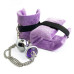 Наручники с металлической анальной пробкой Art of Sex Handcuffs with Metal Anal Plug size M Purple