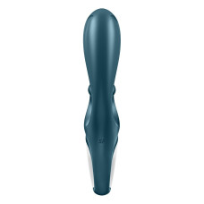 Смарт вібратор-кролик Satisfyer Hug Me Bluegrey, 2 мотори, діаметр 4,2см, широка кліторальна частина