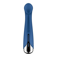 Вібратор з ротацією Satisfyer Spinning G-Spot 1 Blue, плоский майданчик для стимуляції точки G