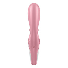 Смарт вібратор-кролик Satisfyer Hug Me Pink, 2 мотори, діаметр 4,2см, широка кліторальна частина