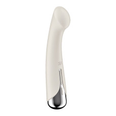 Вібратор з ротацією Satisfyer Spinning G-Spot 1 Beige, плоский майданчик для стимуляції точки G