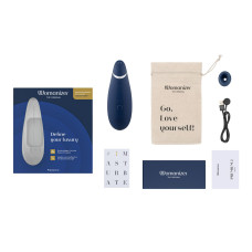 Вакуумний кліторальний стимулятор Womanizer Premium 2 - Blueberry, функції Autopilot та Smart Silenc