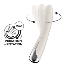 Вібратор точки G з обертанням Satisfyer Spinning Vibe 1 Beige, 2 мотори