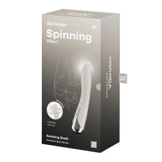 Вібратор точки G з обертанням Satisfyer Spinning Vibe 1 Beige, 2 мотори