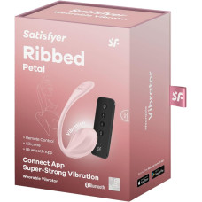 Віброяйце Satisfyer Ribbed Petal Connect App Rose