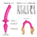 Анальна пробка з дилдо 2в1 Strap-On-Me SWITCH PLUG-IN DILDO Fuchsia L, діаметр 4,5/3,4 см