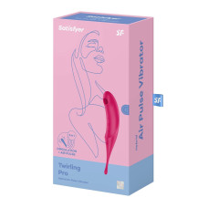 Вібратор для клітора з вакуумною стимуляцією Satisfyer Twirling Pro Red