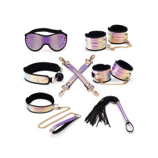 Набір Liebe Seele Pink G lossy 7pcs Bondage Kit, фіксатори, нашийник з повідцем, кляп, флогер, маска