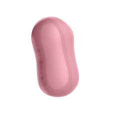 Вакуумный стимулятор с вибрацией Satisfyer Cotton Candy Light Red