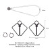 Затискачі для сосків з важкою підвіскою LOCKINK Nipple Clamps with Heavy Pendant - Grey