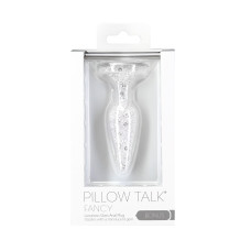 Скляна анальна пробка Pillow Talk Fancy Luxurious Glass Anal Plug, ⌀3,1см, віброкуля в подарунок