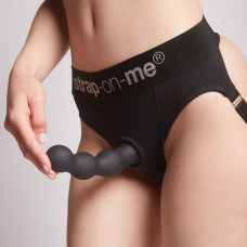 Насадка для страпона Strap-On-Me Dildo Plug Balls Black XL