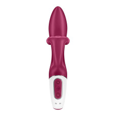 Вібратор-кролик із потрійним відростком Satisfyer Embrace me Berry, 2 мотори, діаметр 3,6 см