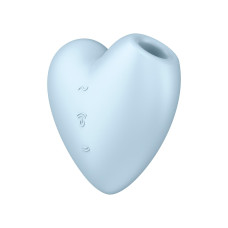 Вакуумний стимулятор-серце з вібрацією Satisfyer Cutie Heart Blue