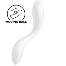 Вібратор із перлинною стимуляцією точки G Satisfyer Rrrolling Pleasure White