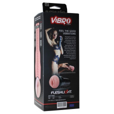 Мастурбатор з вібрацією Fleshlight Vibro Pink Lady Touch, три віброкулі, стимулювальний рельєф