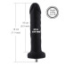 Силіконовий фалоімітатор для секс-машин Hismith 7.1″ Anal Dildo Black, система KlicLok