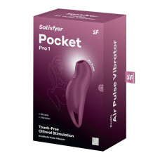 Вакуумний кліторальний стимулятор з вібрацією Satisfyer Pocket Pro 1 Purple