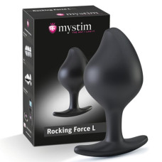 Силіконова анальна пробка Mystim Rocking Force L для електростимулятора, діаметр 4,7 см