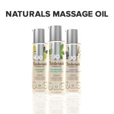 Масажна олія JO Naturals Massage Oil Peppermint & Eucalyptus з ефірними оліями (120 мл)