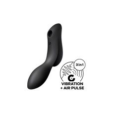 Вакуумный стимулятор с вибрацией Satisfyer Curvy Trinity 2 Black