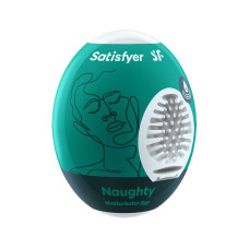 Самозмащувальний мастурбатор-яйце Satisfyer Masturbator Egg Naughty, одноразовий, не потребує змазки