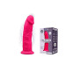 Фалоімітатор з вібрацією SilexD Henry Vibro Pink (MODEL 2 size 7in), двошаровий, діаметр 4,4 см