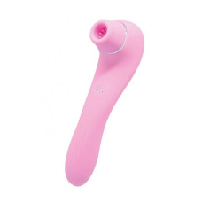 Вакуумний стимулятор з вібрацією Wooomy Smoooch Pink Clitoral Suction & Vibration, 10х2 режимів