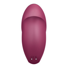 Вібростимулятор-пульсатор Satisfyer Tap & Climax 1 Red, ефект постукування пальцем, 2 мотори