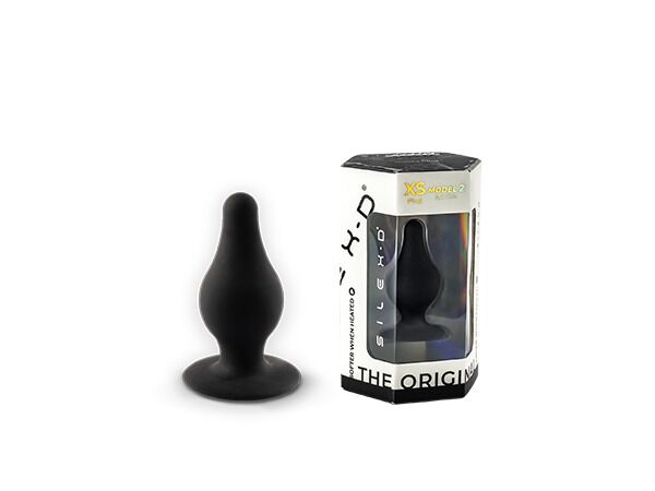 Анальная пробка SilexD (Model 2 size XS) двухслойная, силикон+Silexpan, диаметр 2,9 см