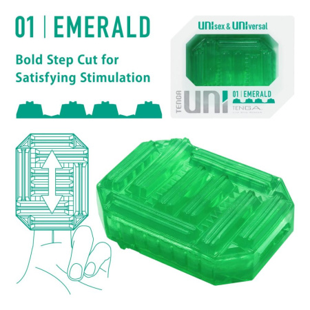 Мастурбатор Tenga UNI Emerald || Мастурбатор Tenga UNI Emerald