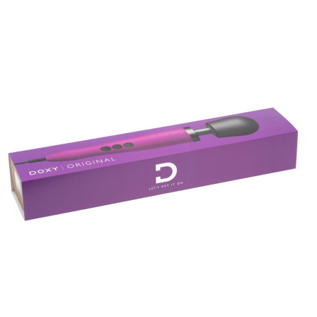 Вибромассажер DOXY Original Purple, очень мощный, питание 220В, пульсирующие вибрации || Вібромасажер DOXY Original Purple, дуже потужний, живлення 220В