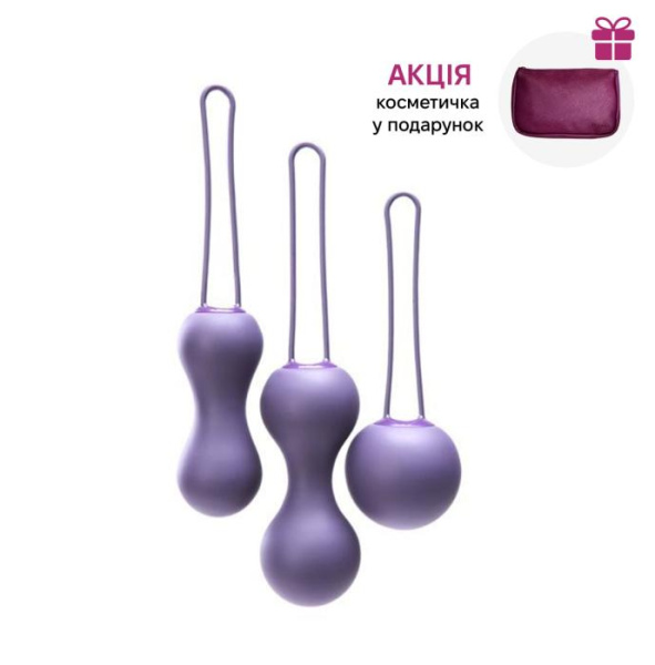 Набор вагинальных шариков Je Joue - Ami Purple, диаметр 3,8-3,3-2,7см, вес 54-71-100гр