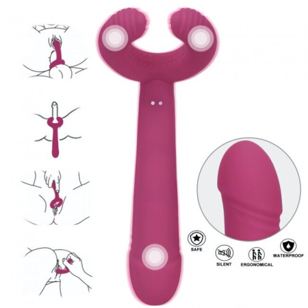 Вибратор для пар Love To Love PLEASE ME - PLUM STAR с тремя моторами, гибкий || Вібратор для пар Love To Love PLEASE ME - PLUM STAR з трьома моторами, гнучкий