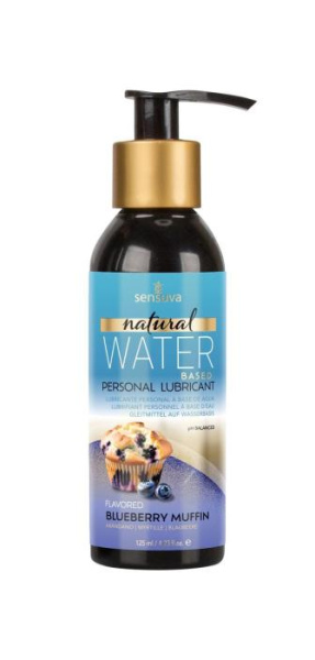 Смазка на водной основе Sensuva Natural Water-Based Blueberry Muffin 125мл без глицерина и парабенов