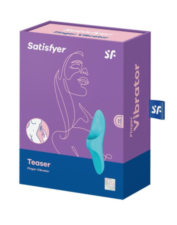 Вибратор на палец Satisfyer Teaser Light Blue || Вібратор на палець Satisfyer Teaser Light Blue