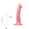 Насадка для страпона Strap-On-Me Mono Density Dildo Rose M, диам. 3,3см, однослойный силикон, гибкий || Насадка для страпону Strap-On-Me Mono Density Dildo Rose M, діам. 3,3 см, одношаровий силікон, гнучк