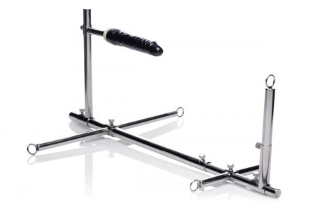 Конструкция для фиксации с фаллоимитатором Imprisoned Metal Stockade with Dildo || Конструкція для фіксації з фалоімітатором Imprisoned Metal Stockade with Dildo