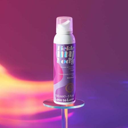 Массажная пена Love To Love TICKLE MY BODY Strawberry (150 мл) увлажняющая || Масажна піна Love To Love TICKLE MY BODY Strawberry (150 мл) зволожувальна