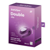 Смарт-вибратор для пар Satisfyer Double Joy Violet с широким клиторальным стимулятором || Смарт-вібратор для пар Satisfyer Double Joy Violet із широким кліторальним стимулятором