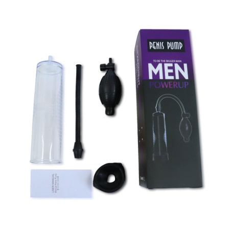 Вакуумная помпа с ручной «грушей» Men Powerup || Вакуумна помпа з ручною «грушею» Men Powerup