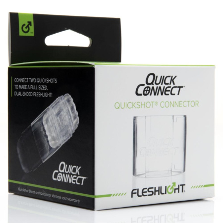 Адаптер Fleshlight Quickshot Quick Connect для соединения двух Квикшотов в одну игрушку || Адаптер Fleshlight Quickshot Quick Connect для з'єднання двох Квікшотов в одну іграшку