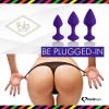 Набор силиконовых анальных пробок FeelzToys - Bibi Butt Plug Set 3 pcs Purple || Набір силіконових анальних пробок FeelzToys - Bibi Butt Plug Set 3 pcs Purple