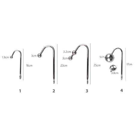 Анальный крюк 1 с ошейником из натуральной кожи Art of Sex - Anal hook, Черный || Анальний гак 1 із нашийником з натуральної шкіри Art of Sex - Anal hook, Чорний