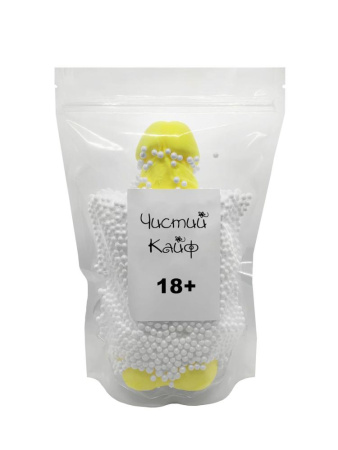 Крафтовое мыло-член с присоской Чистий Кайф Yellow size XL, натуральное || Крафтове мило-член із присоскою Чистый Кайф Yellow size XL, натуральне