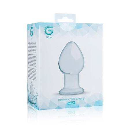 Стеклянная анальная пробка Gildo Glass Buttplug No. 26 || Скляна анальна пробка Gildo Glass Buttplug No. 26