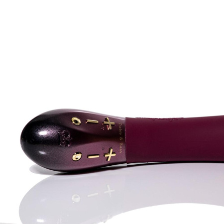 Вибратор для точки G Hot Octopuss KURVE, Treble and Bass Technology, 2 мотора, мягкий кончик || Вібратор для точки G Hot Octopuss KURVE, Treble and Bass Technology, 2 мотори, м’який кінчик