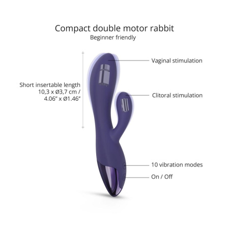 Вибратор-кролик Love To Love FUNKY BUNNY - MIDNIGHT INDIGO || Вібратор-кролик Love To Love FUNKY BUNNY - MIDNIGHT INDIGO